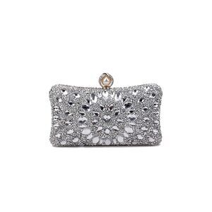 7695 Rhinestone Evening Bag Multicolor Clutch Bag Luxury Crystal Handbag